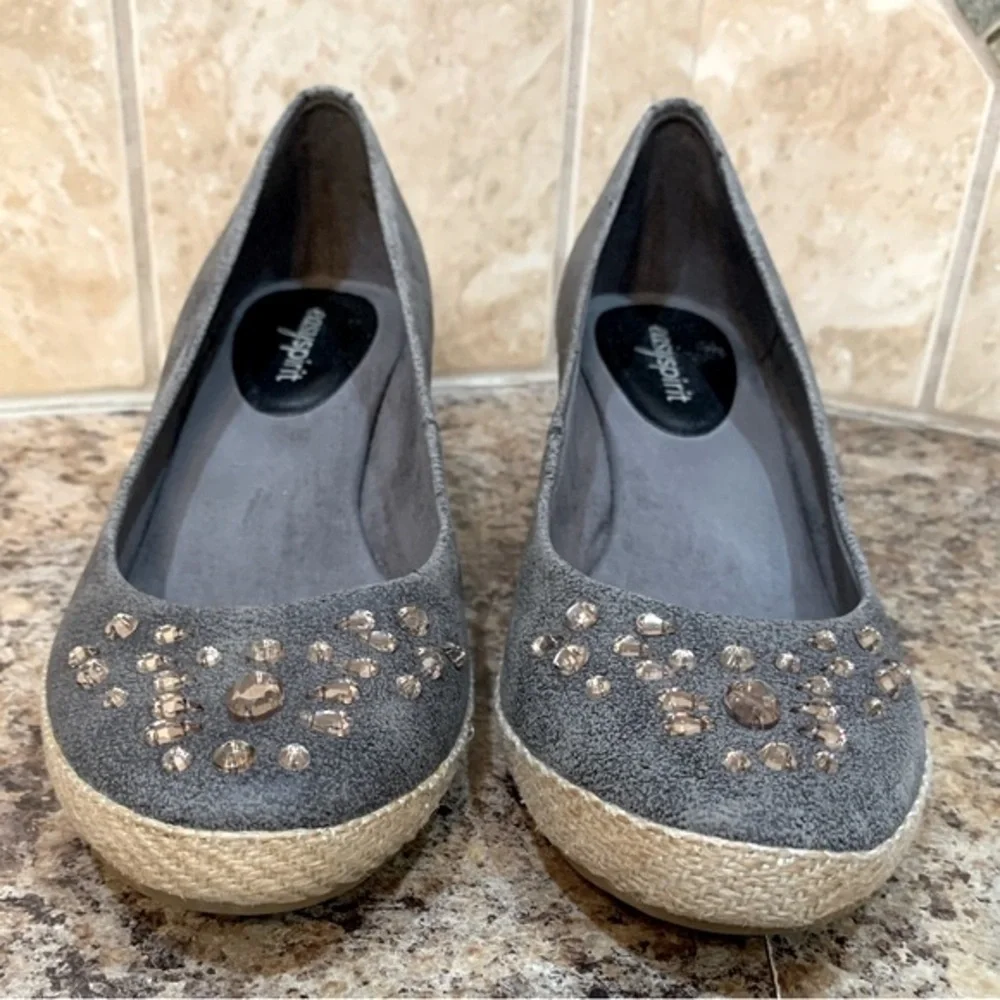 Easy Spirit Kalijo Espadrille Gem Wedges Size 7 1/2